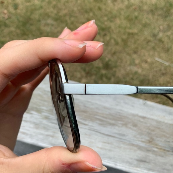 Vintage Retro LUXOTICCA 1041 Silver Pilot Metal Sunglasses Eyeglasses Frames - Picture 11 of 16